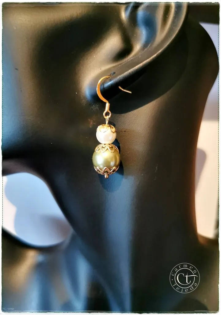 Pendientes de perlas de cristal - Imagen 4