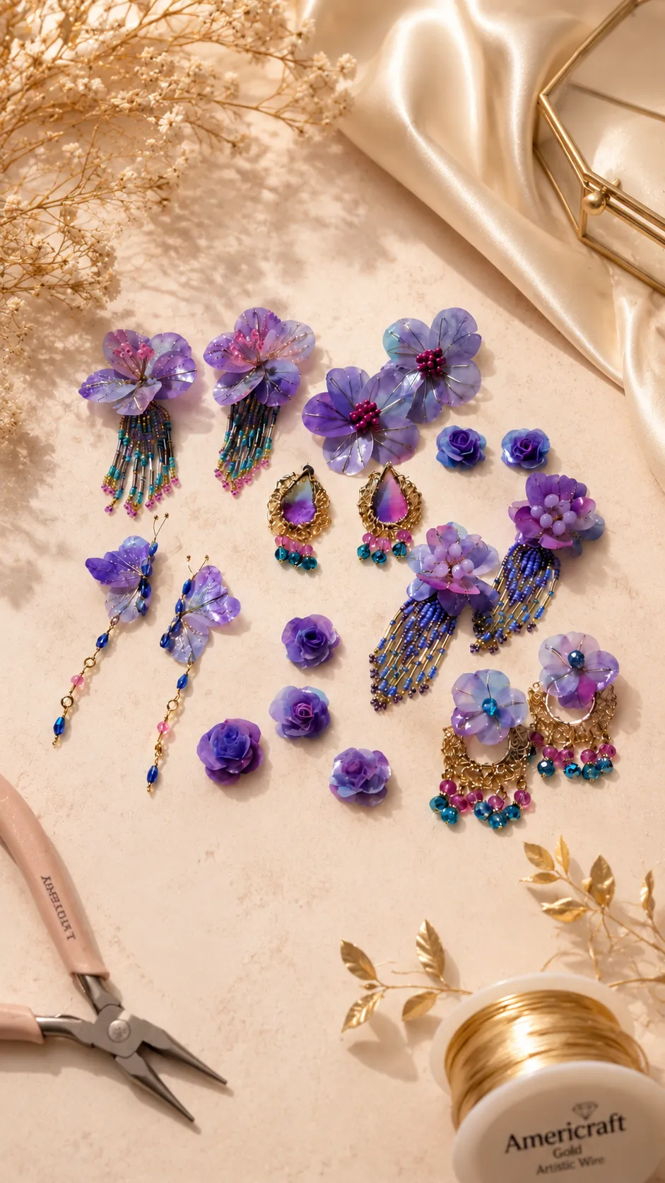 Aretes de escama de pescado - Imagen 4