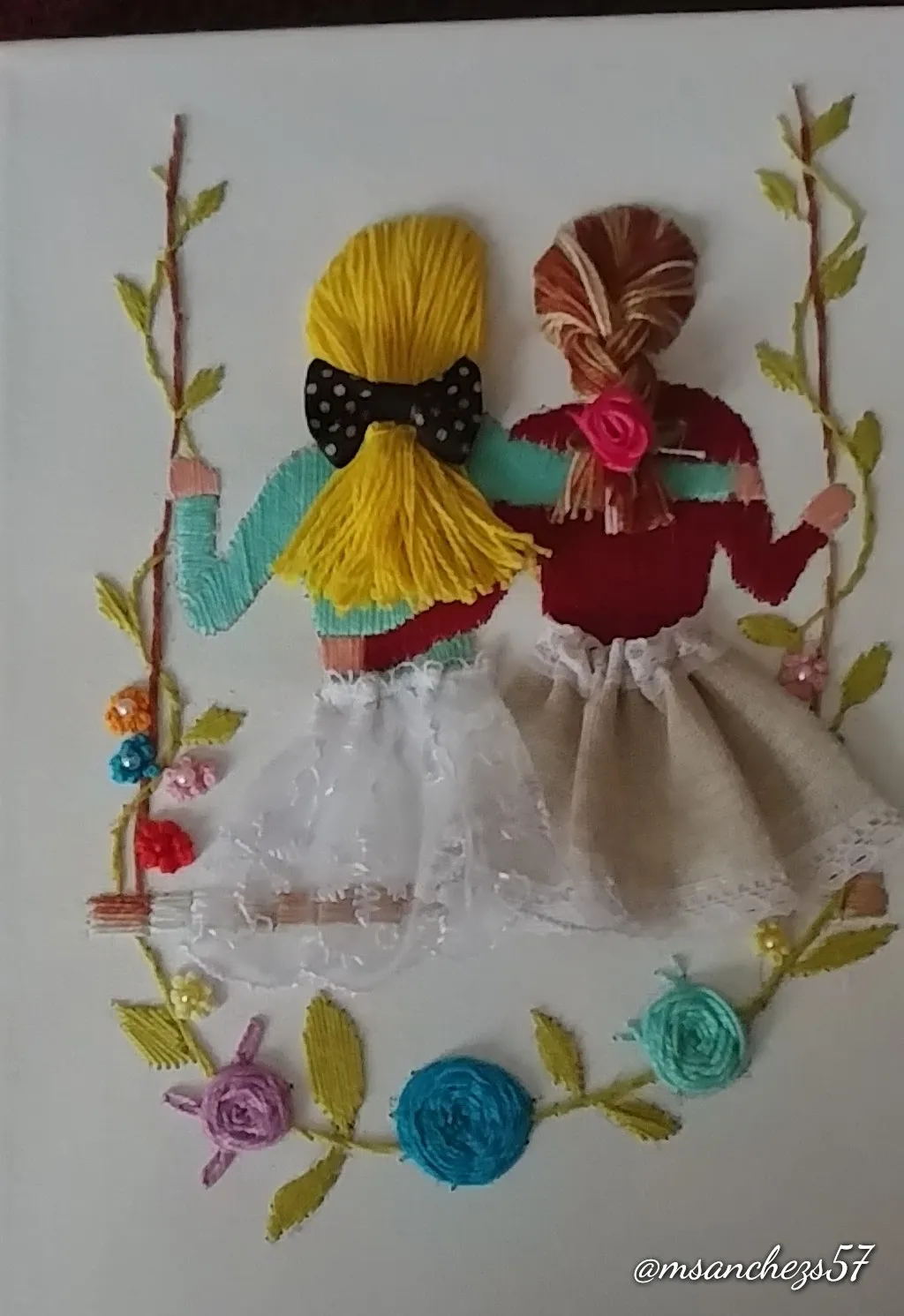 Cuadros bordados a mano