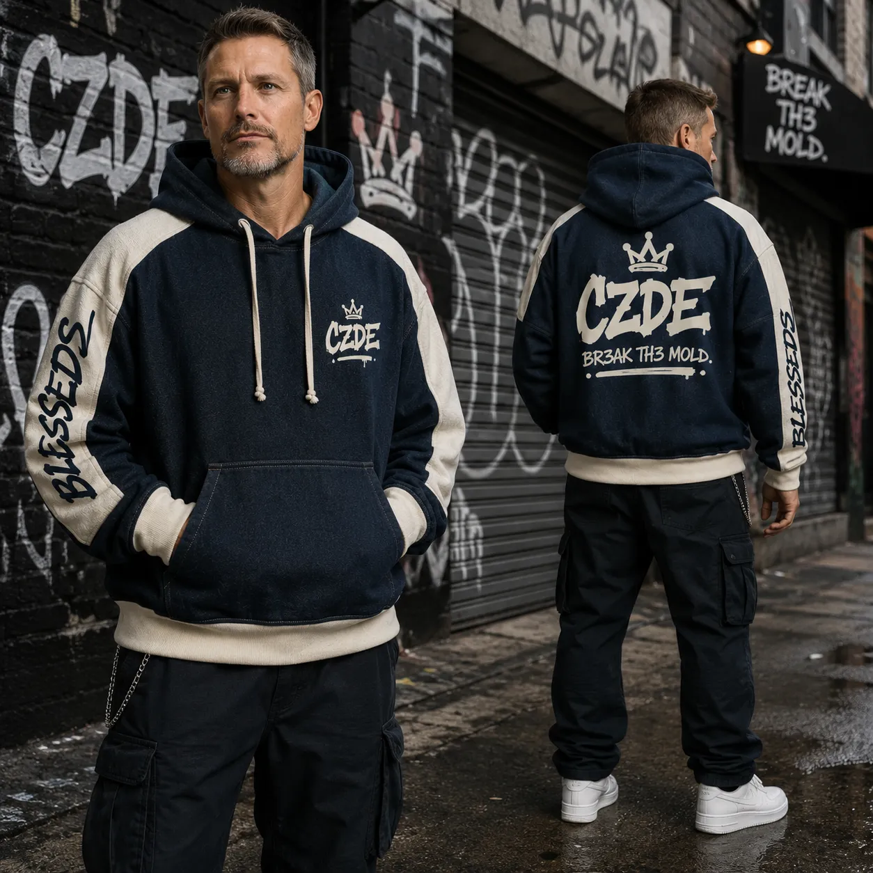 CZDE hoodie jean - Imagen 3