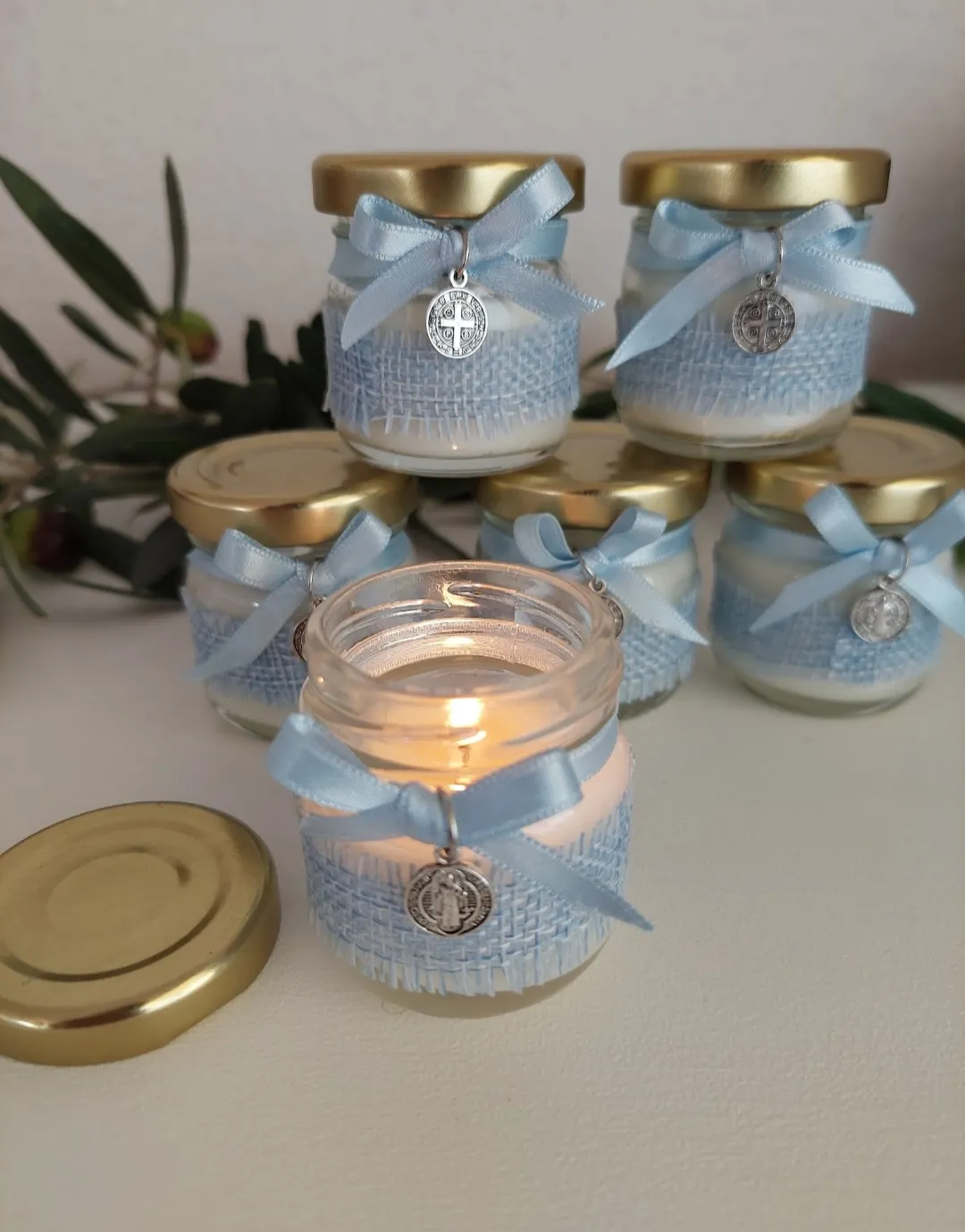 Velas velitas detallitos  para comuniones, bautizos y bodas - Imagen 4
