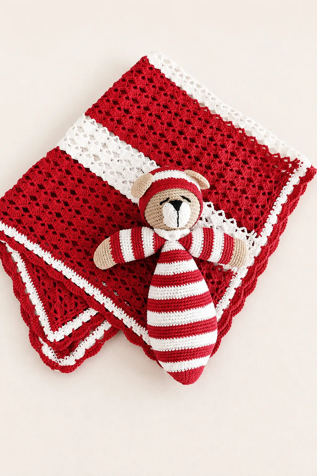 Manta para bebé con muñeco de arrullo - Imagen 2