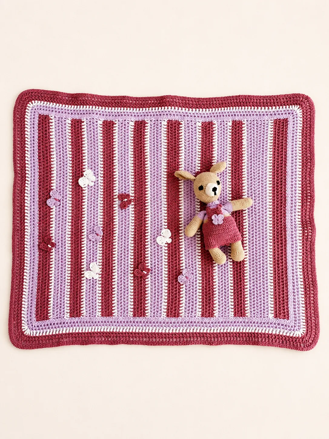 Manta para bebé con muñeco de arrullo - Imagen 3
