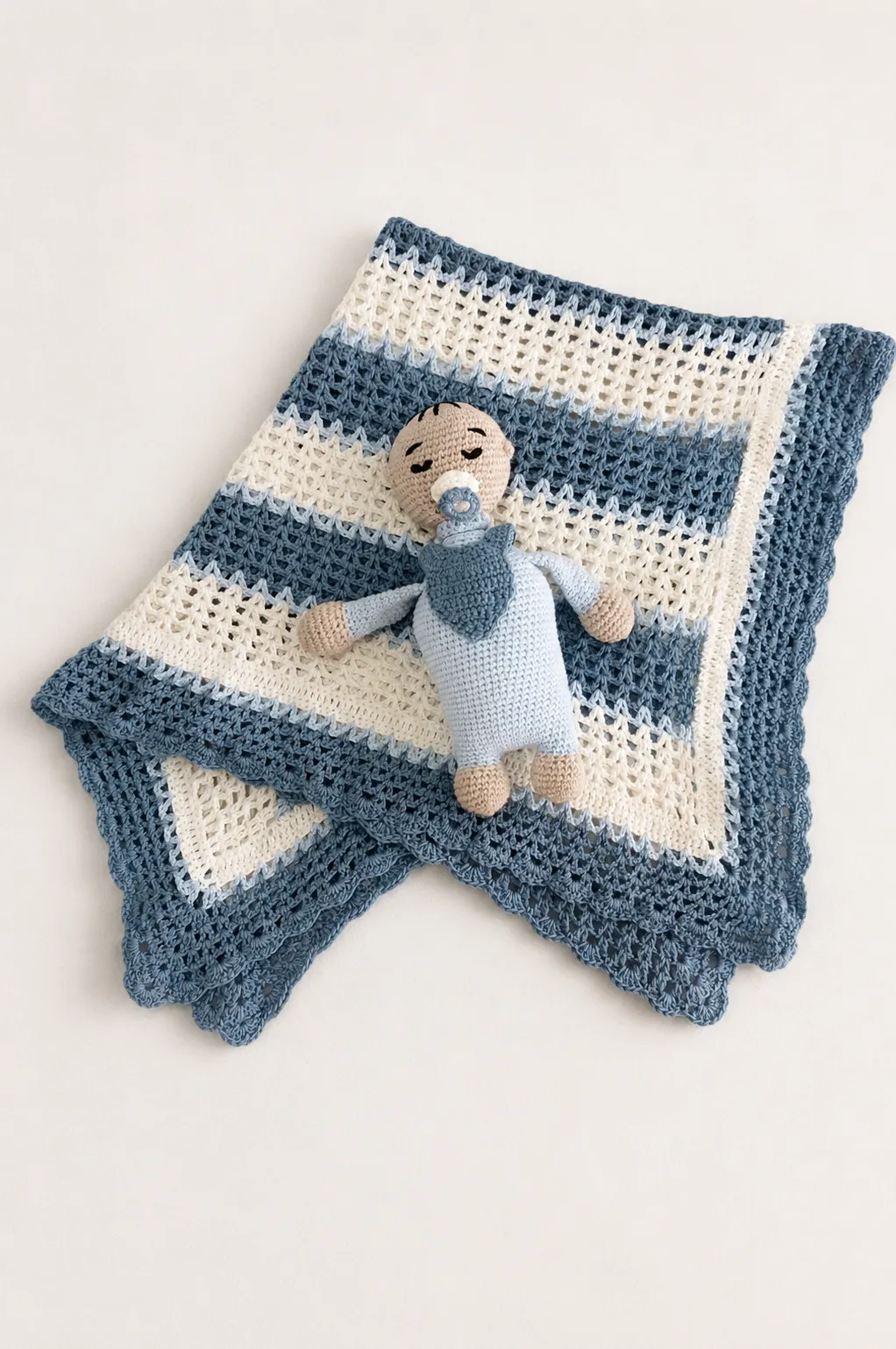 Manta para bebé con muñeco de arrullo - Imagen 3