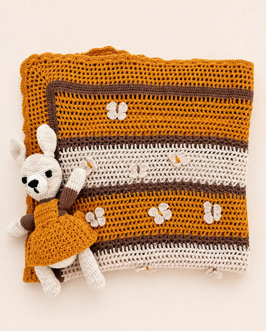 Manta para bebé con muñeco de arrullo - Imagen 2