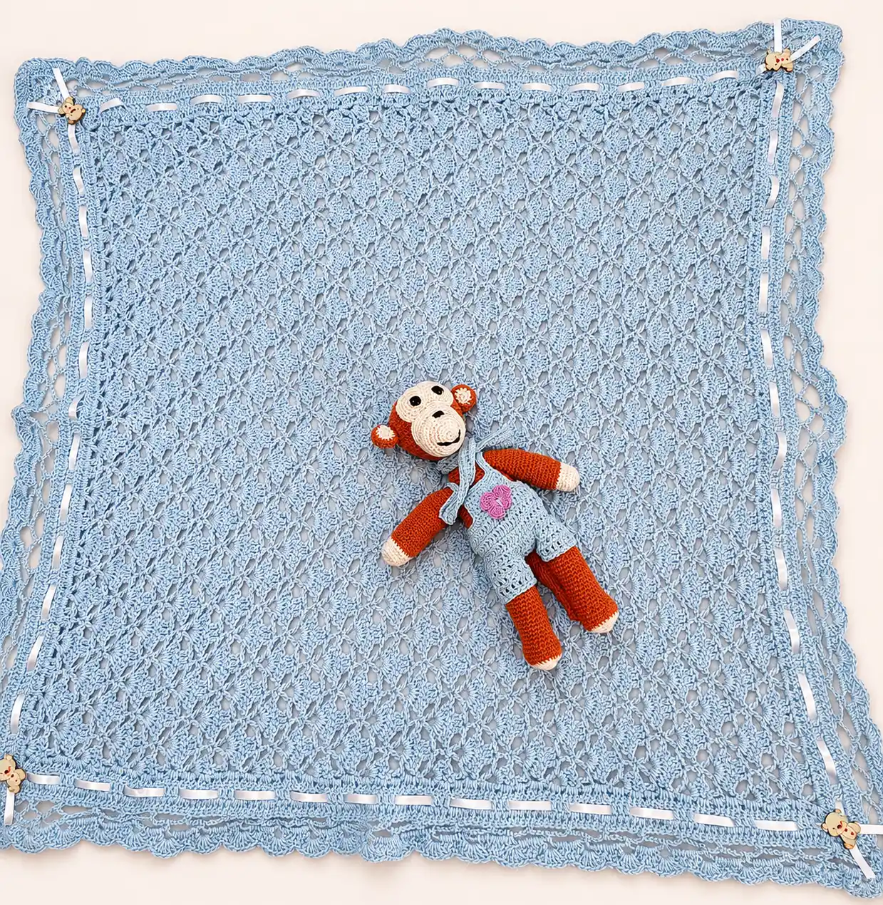 Manta para bebé con muñeco de arrullo - Imagen 2