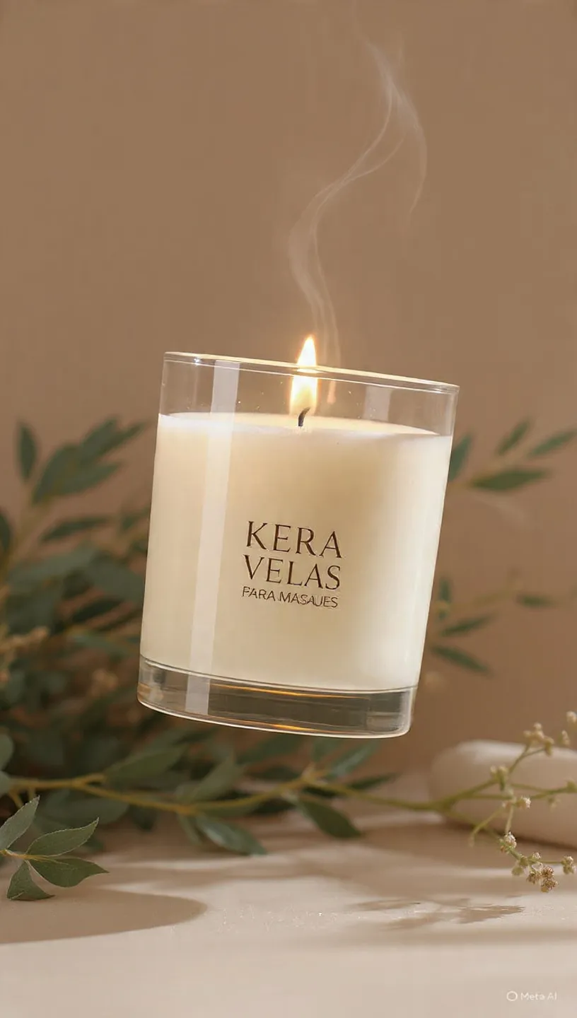 Vela para masajes